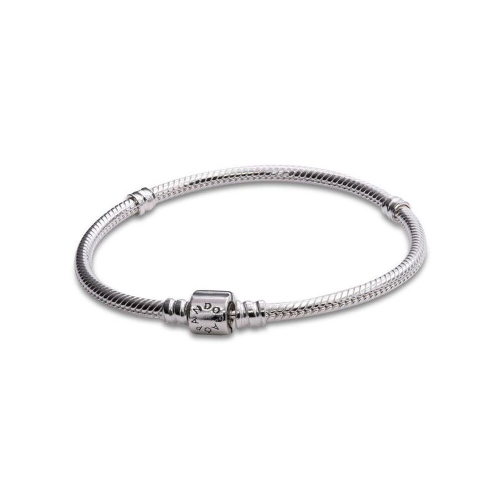 Pandora Moments Barrel Clasp Snake Chain Bracelet